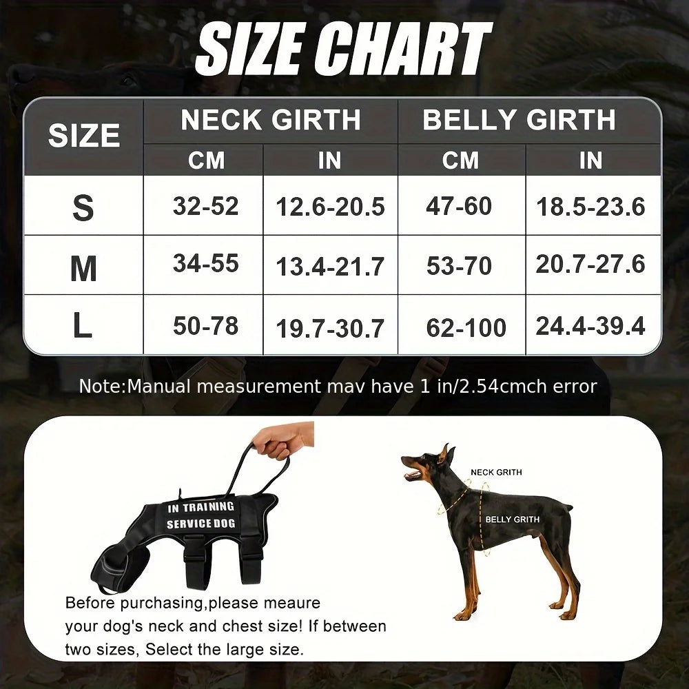 Reflective Nlyon No Pull Dog Harness with 4 Patches
