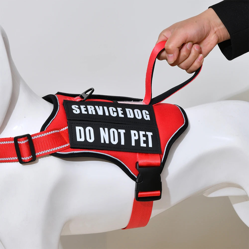 Reflective Nlyon No Pull Dog Harness with 4 Patches