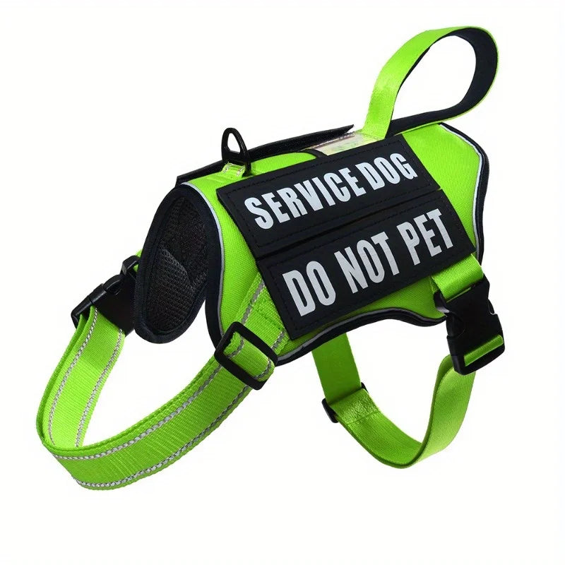 Reflective Nlyon No Pull Dog Harness with 4 Patches