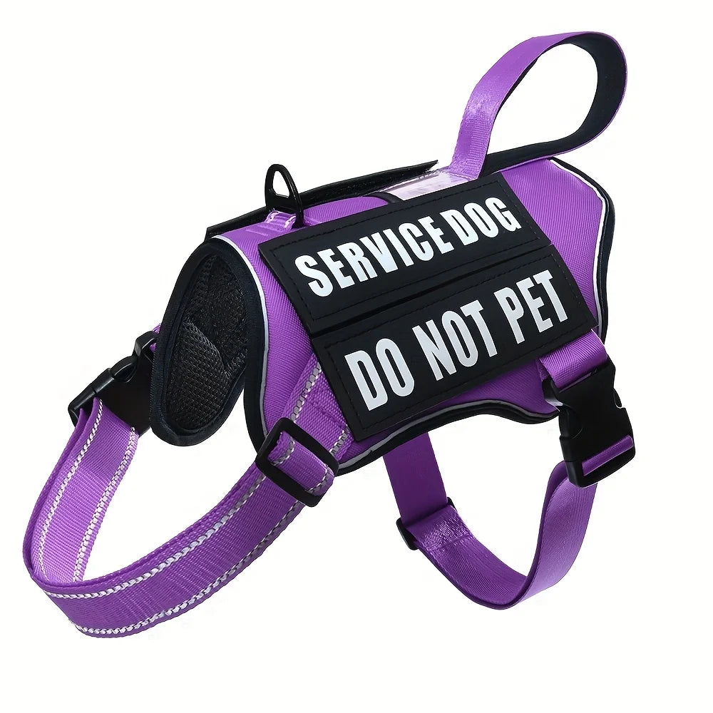 Reflective Nlyon No Pull Dog Harness with 4 Patches